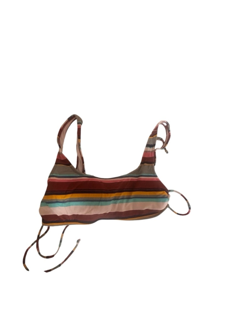 Striped Multi-Color Women’s Bikini Top
